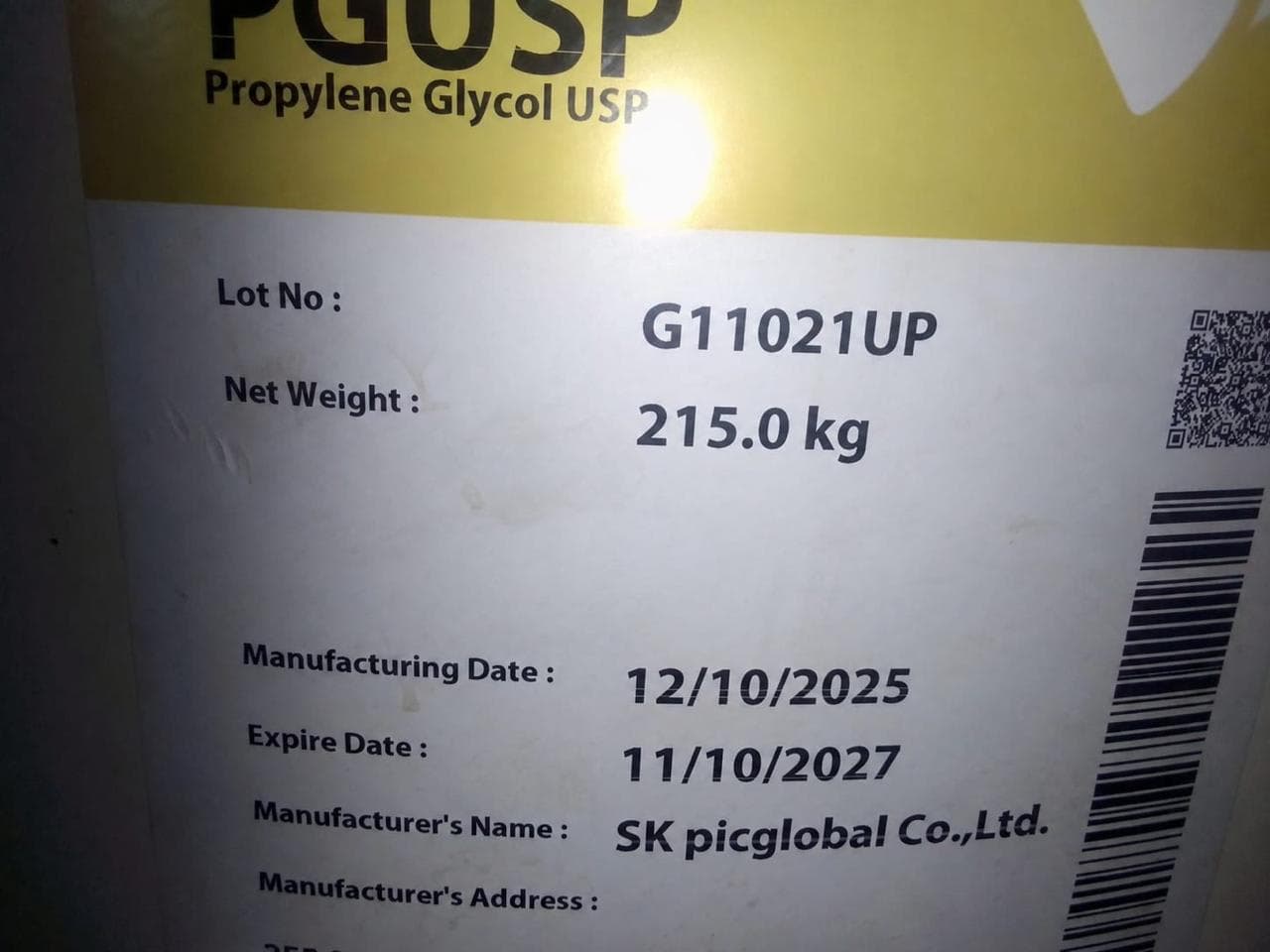 Propylene Glycol USP