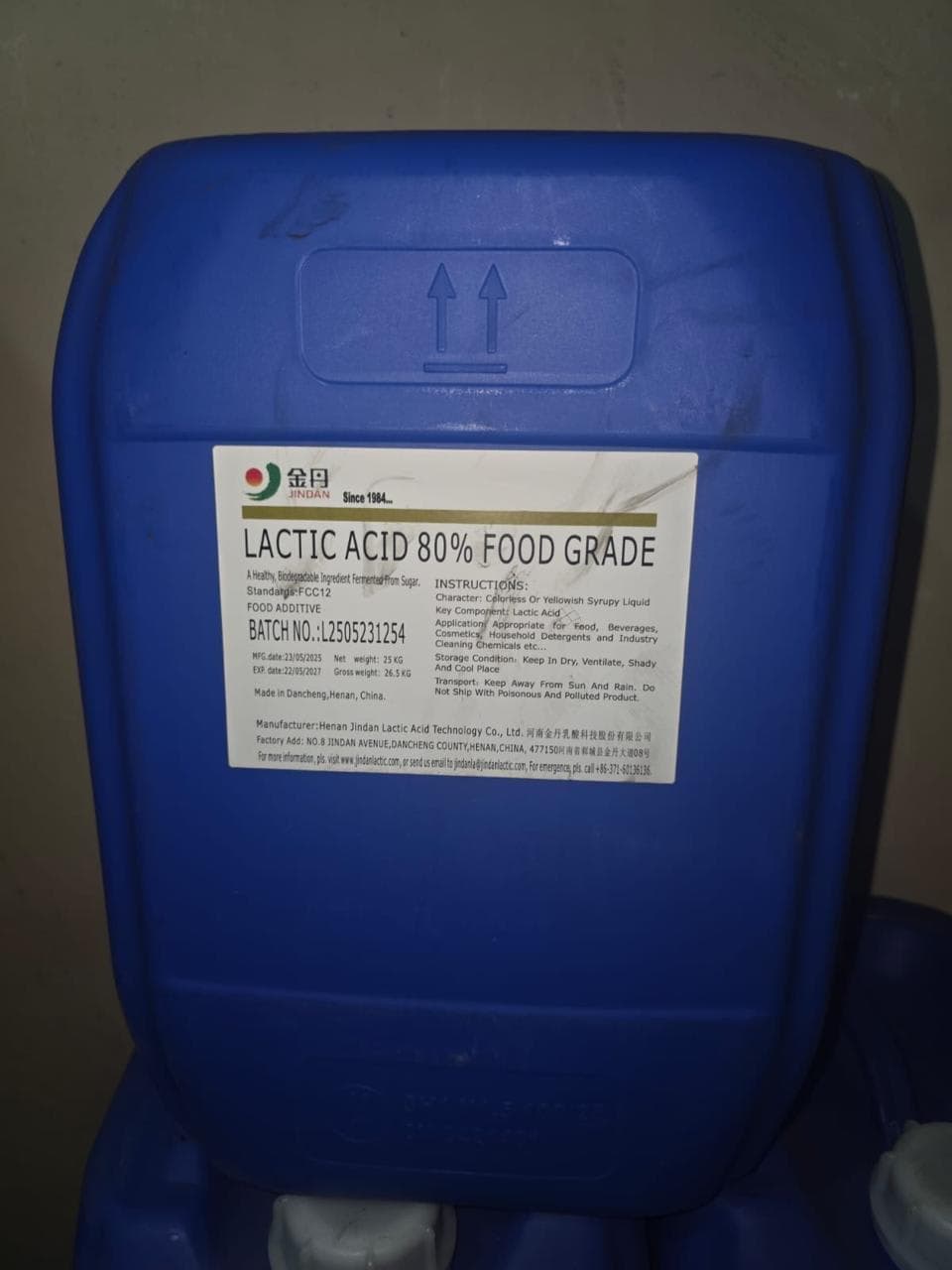 LACTIC ACID 80% FOOD GRADE