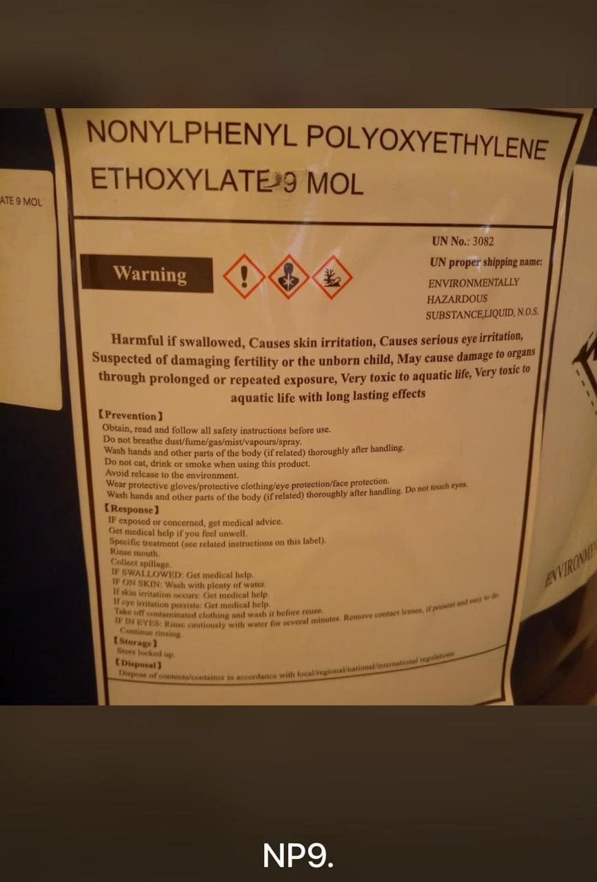 Nonylphenyl polyoxyethylene ethoxylate 9 MOL
