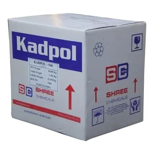 Carton of Kadpol 940 carbomer from Shree Chemicals, made in India.