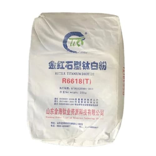 25 kg sack of rutile titanium dioxide grade R6618(T).