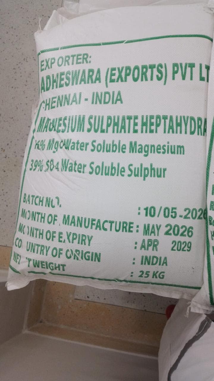 MAGNESIUM SULPHATE HEPTAHYDRATE