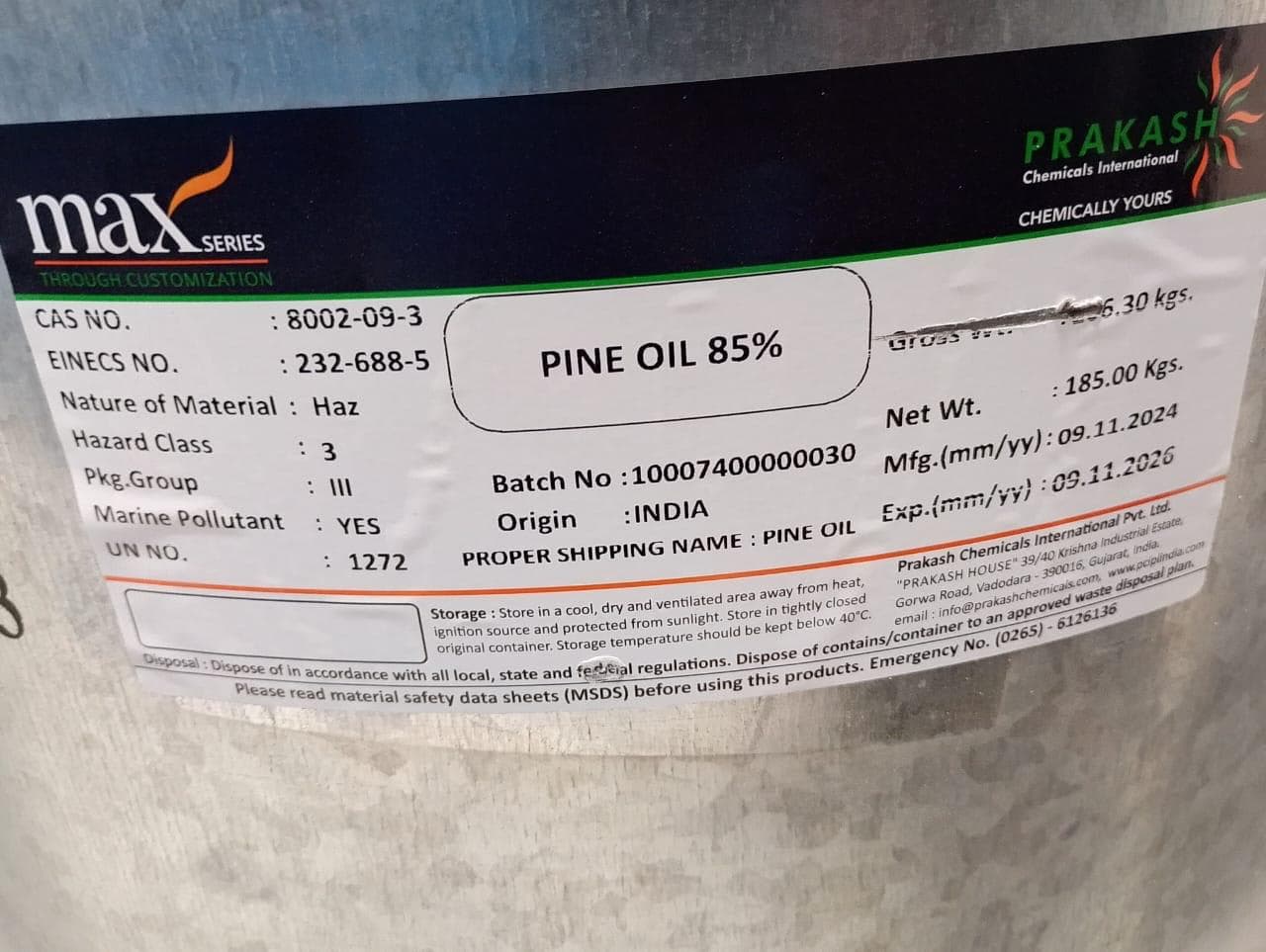 PINE OIL 85%