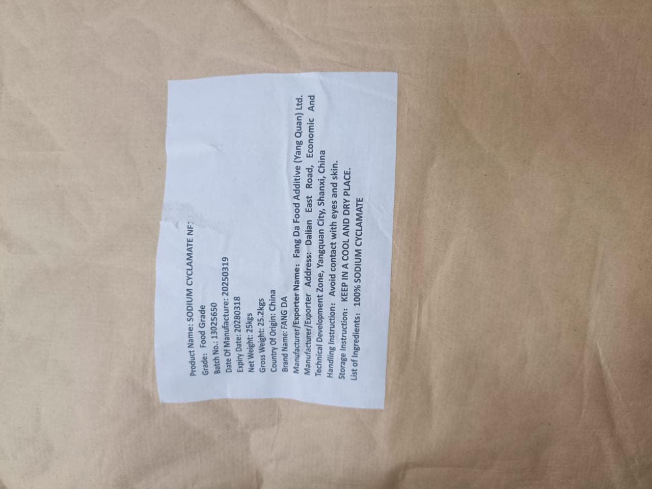 SODIUM CYCLAMATE