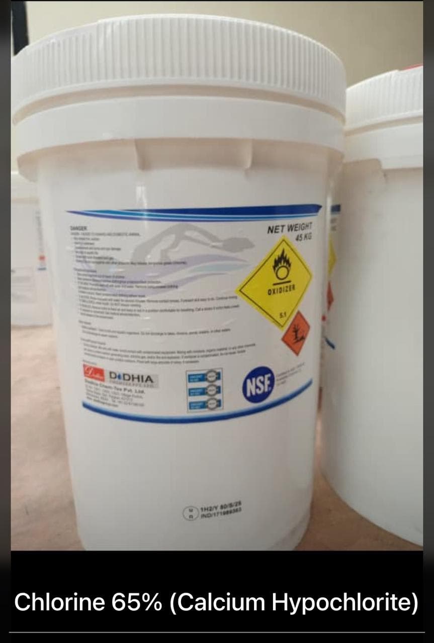 Chlorine 65% (Calcium Hypochlorite)