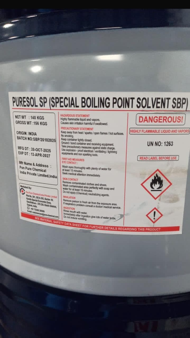 PURESOL SP (SPECIAL BOILING POINT SOLVENT SBP)