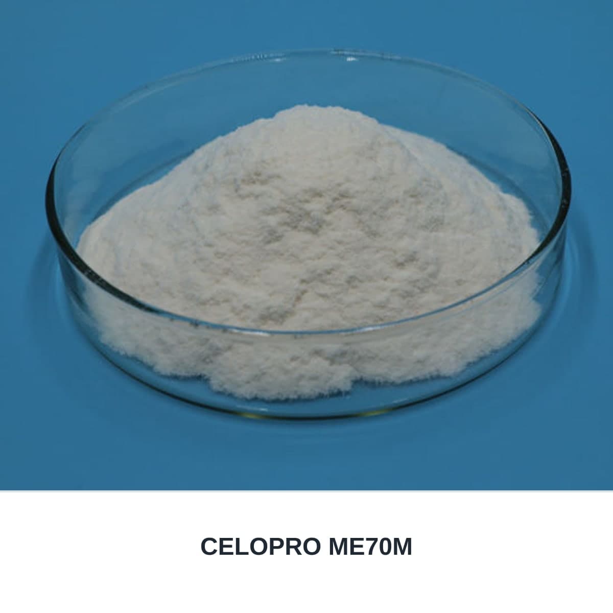 Photograph of an unbranded sample labeled CELOPRO ME70M.