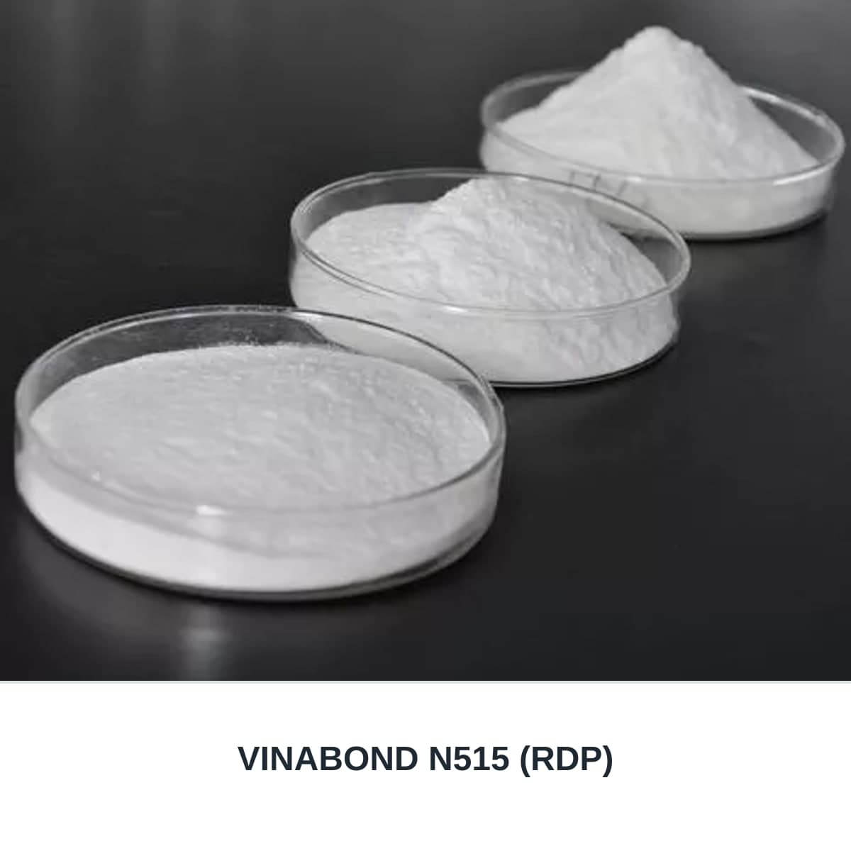 Photograph of an unbranded sample labeled VINABOND N515 (RDP).
