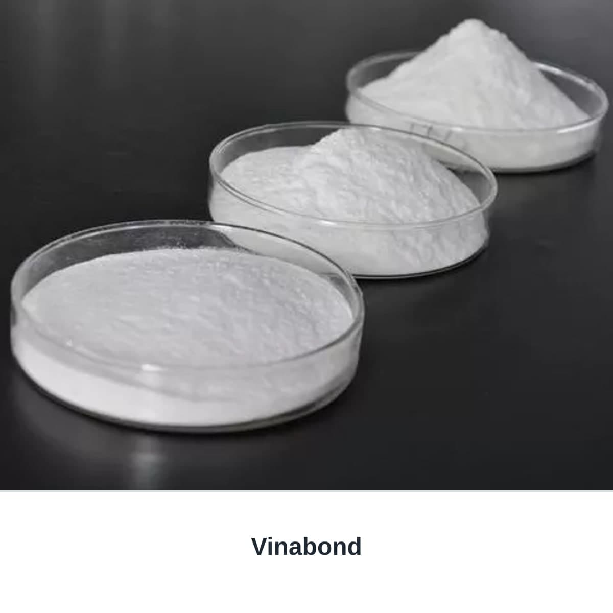 Photograph of an unbranded sample labeled Vinabond.