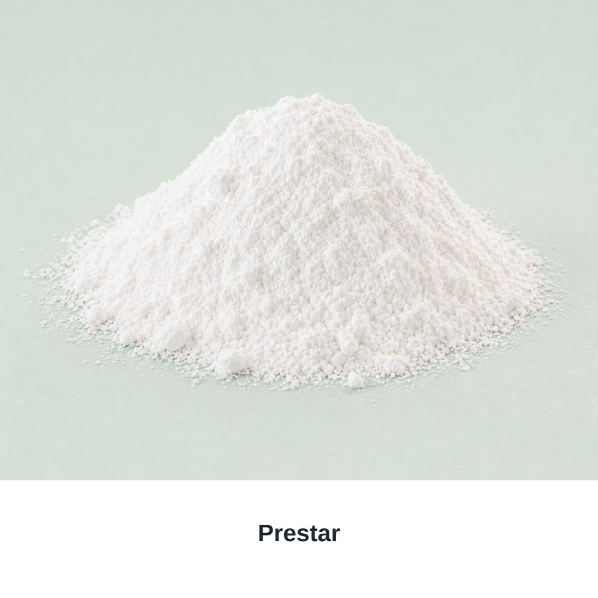 Photograph of an unbranded sample labeled Prestar.